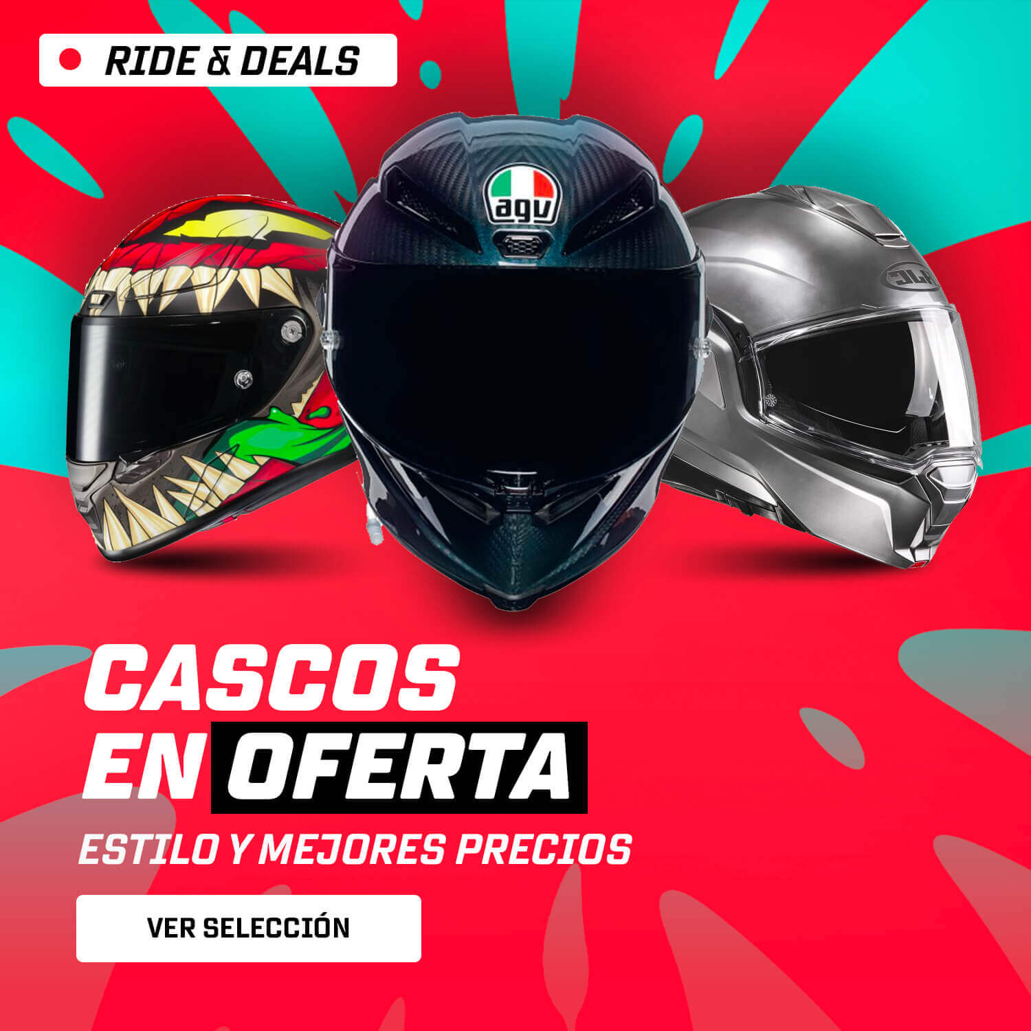 Cascos en oferta