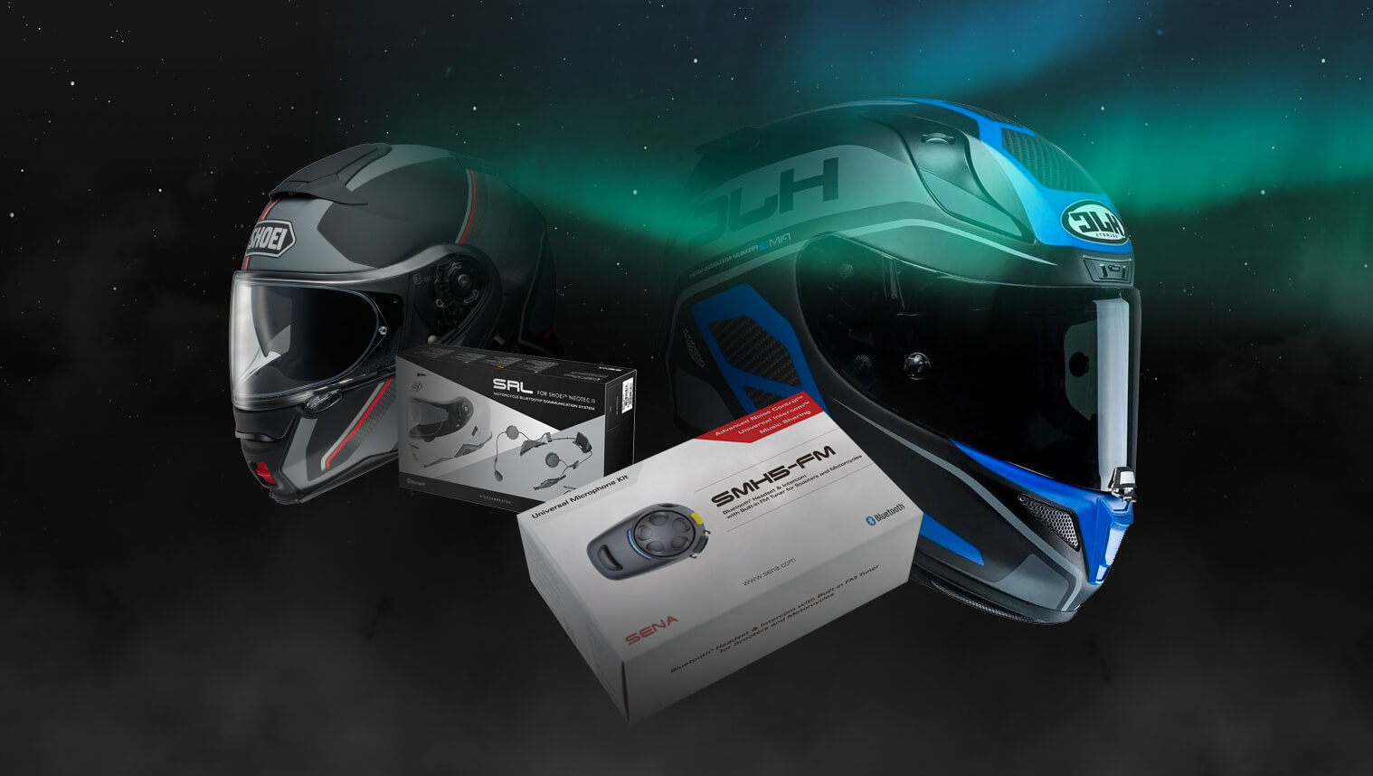 Pack cascos + kit Bluetooth