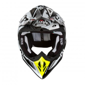 Airoh Aviator 2.2 Racr Negro Blanco Amarillo