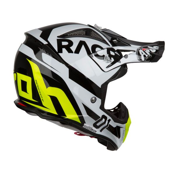 Airoh Aviator 2.2 Racr Negro Blanco Amarillo