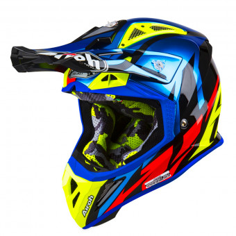 Cross Airoh Aviator 2.3 AMSS Great Azul Cromado