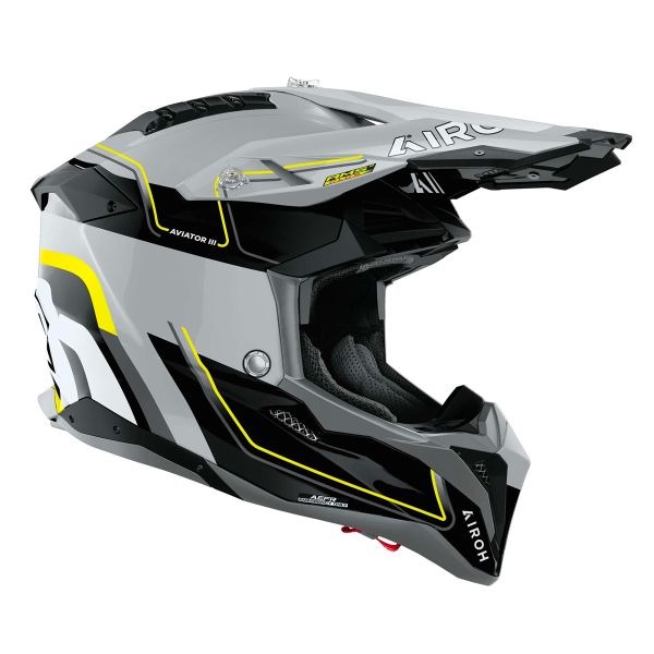 Airoh Aviator 3 Leader Amarillo Brillo