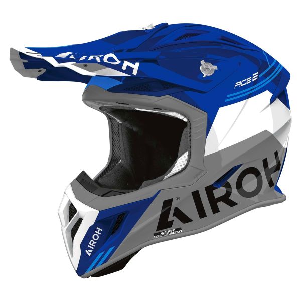 Cross Airoh Aviator Ace 2 Fury Azul Brillo