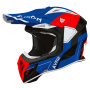 Casque Cross Airoh Aviator Ace 2 Escudo Azul Rojo Brillo