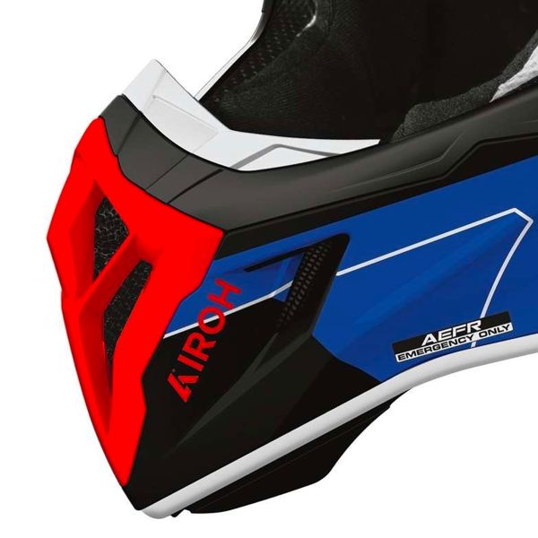 Airoh Aviator Ace 2 Escudo Azul Rojo Brillo