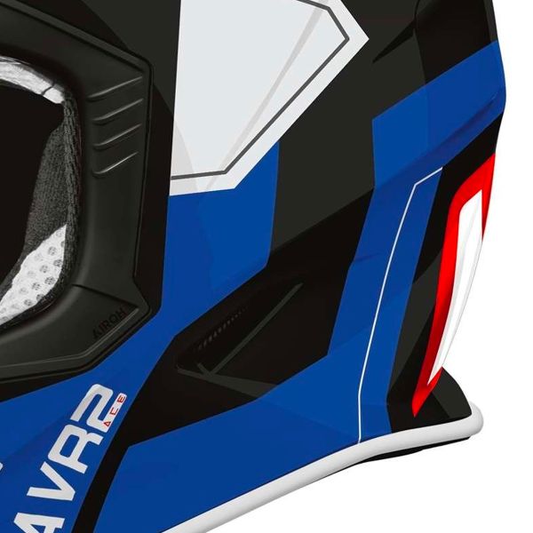 Airoh Aviator Ace 2 Escudo Azul Rojo Brillo