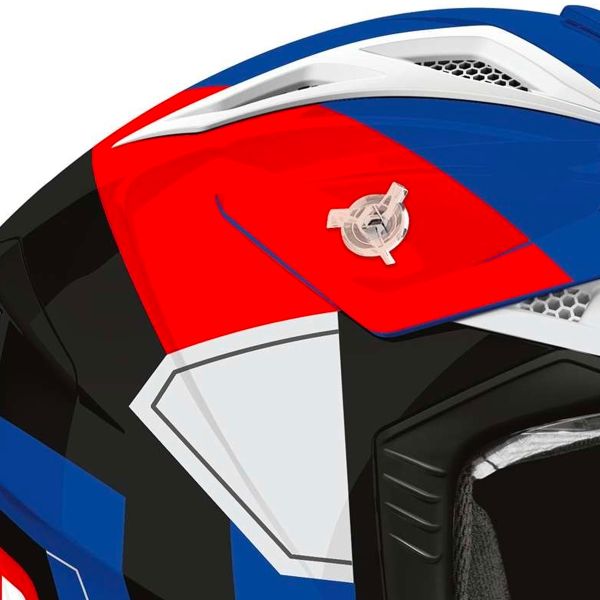 Airoh Aviator Ace 2 Escudo Azul Rojo Brillo