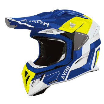 Cross Airoh Aviator Ace 2 Escudo Azul Amarillo