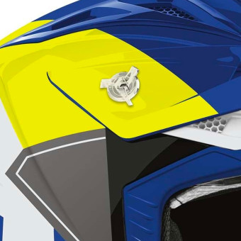 Airoh Aviator Ace 2 Escudo Azul Amarillo