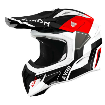 Cross Airoh Aviator Ace 2 Shield Rojo Brillo