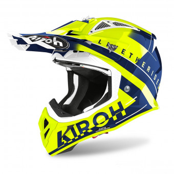Casque Cross Airoh Aviator Ace Amaze Blue Casque Cross Airoh Aviator Ace Amaze Blue
