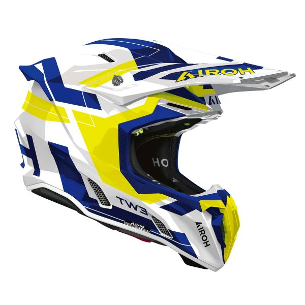 Airoh Twist 3 Dinasta Azul Amarillo Brillo