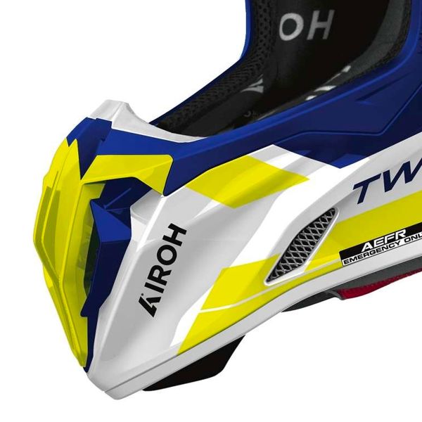 Airoh Twist 3 Dinasta Azul Amarillo Brillo