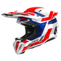 Casque Cross Airoh Twist 3 Dinasta Rojo Azul Brillo