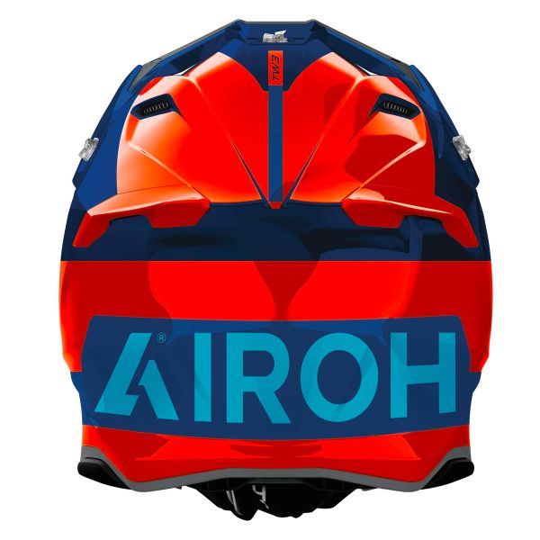 Airoh Twist 3 Fancy Naranja Azul Brillo