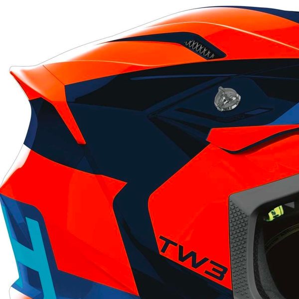 Airoh Twist 3 Fancy Naranja Azul Brillo