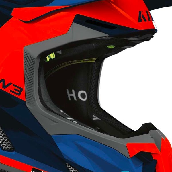 Airoh Twist 3 Fancy Naranja Azul Brillo