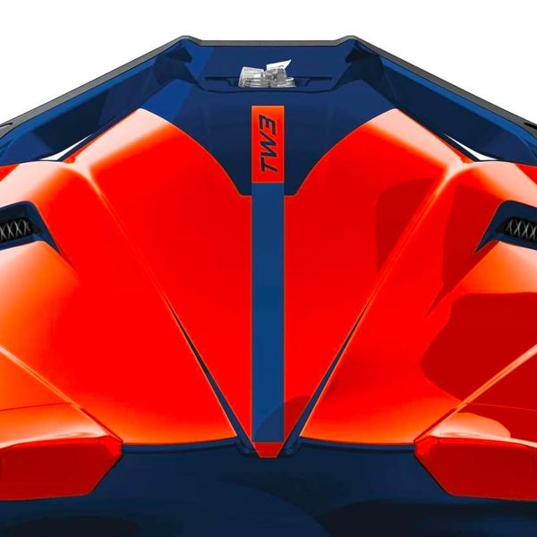 Airoh Twist 3 Fancy Naranja Azul Brillo