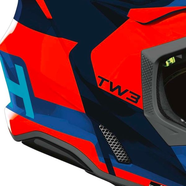 Airoh Twist 3 Fancy Naranja Azul Brillo