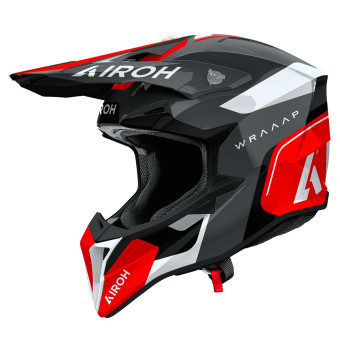 Cross Airoh Wraaap Conquer Rojo Brillo