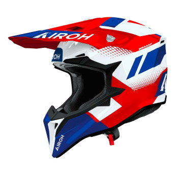 Cross Airoh Wraaap Vision Rojo Azul Brillo