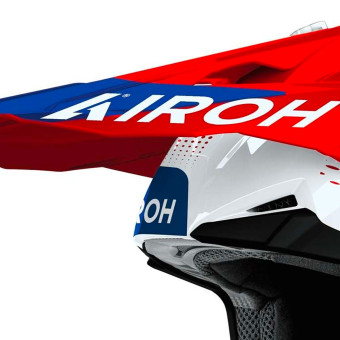 Airoh Wraaap Vision Rojo Azul Brillo