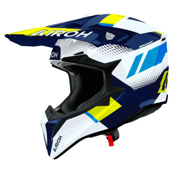 Cross Airoh Wraaap Vision Amarillo Azul Brillo