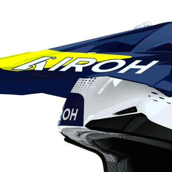 Airoh Wraaap Vision Amarillo Azul Brillo