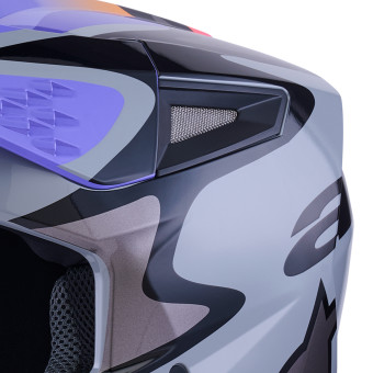 Alpinestars Jettson S-M3 Gris Morado Negro Brillante