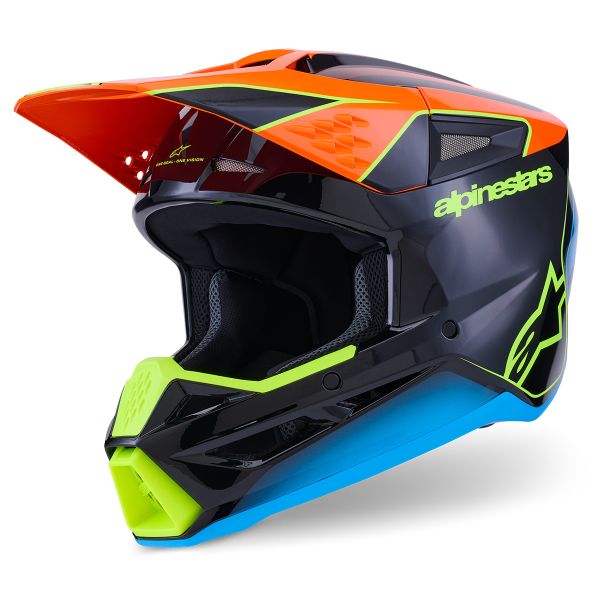Cross Alpinestars S-M3 Fray Black Orange Yellow FL G