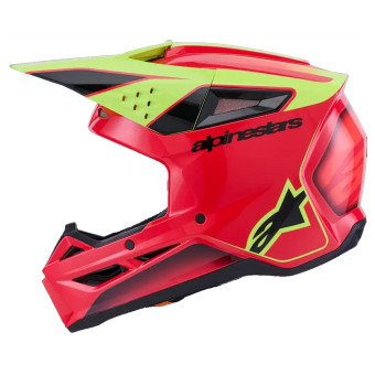 Alpinestars S-M3 Fray Red Yellow Fluo Black Glossy