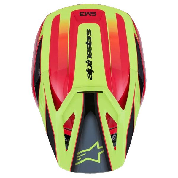 Alpinestars S-M3 Fray Red Yellow Fluo Black Glossy
