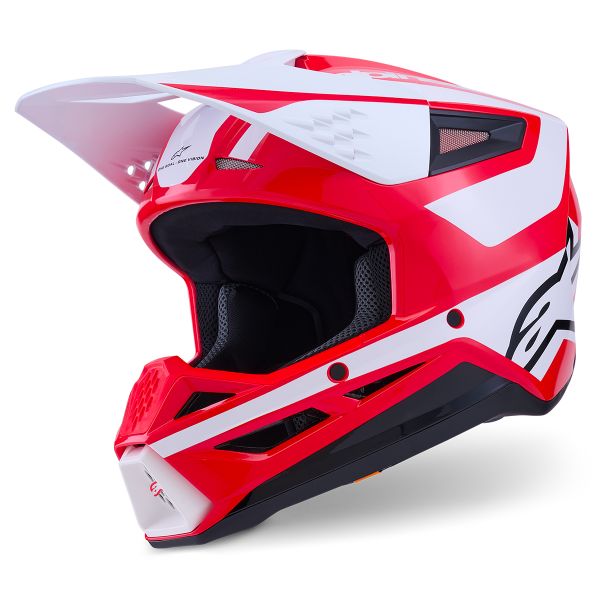 Cross Alpinestars S-M3 Heat Red White Black Glossy