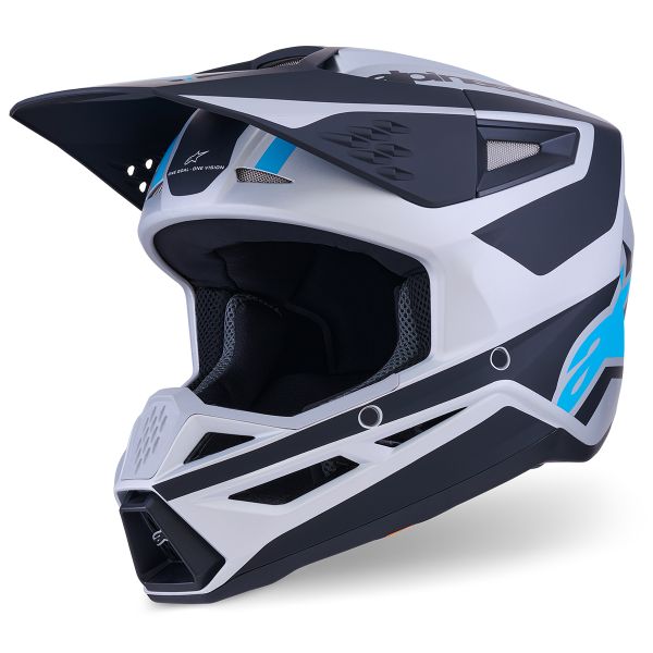 Cross Alpinestars S-M3 Heat Silver Blue Black Matt