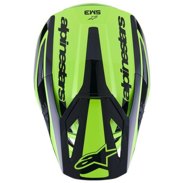 Alpinestars S-M3 Heat Yellow Fluo Black Glossy