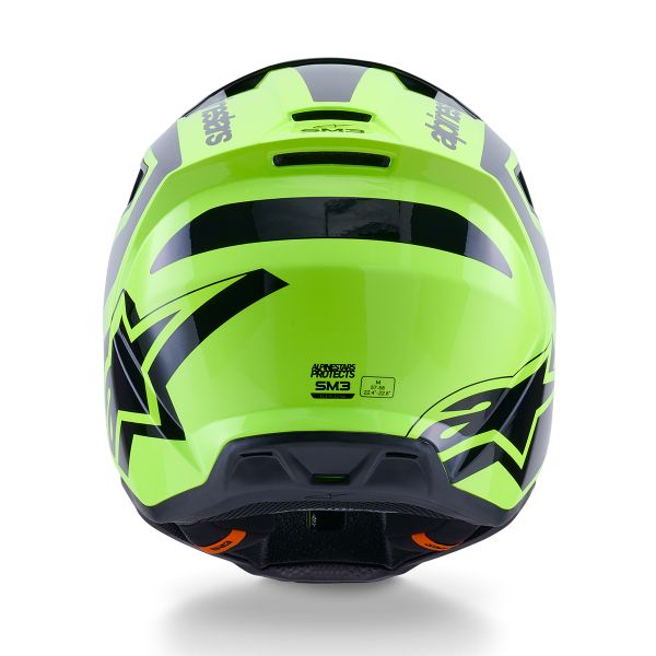 Alpinestars S-M3 Heat Yellow Fluo Black Glossy