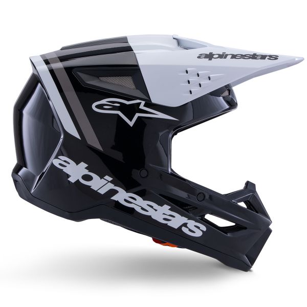Alpinestars S-M3 Radium Black White Gray Glossy