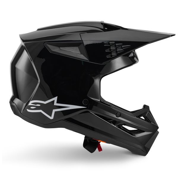 Alpinestars S-M3 Solid Black Glossy