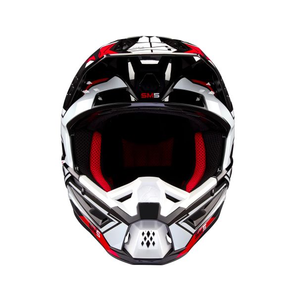 Alpinestars S-M5 Action 2 Negro Blanco Rojo brillante