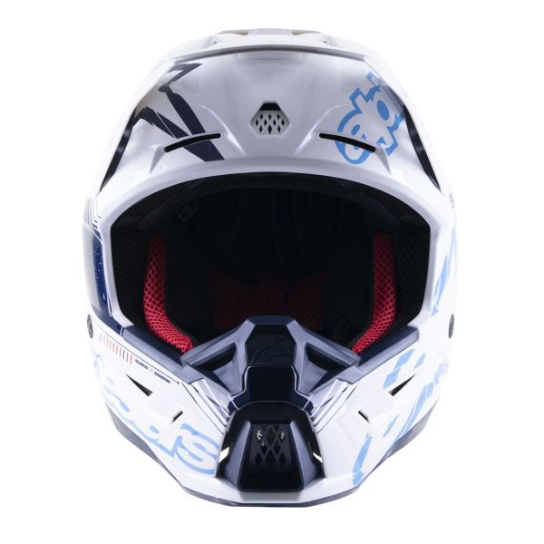 Alpinestars S-M5 Action White Cyan Dark Blue