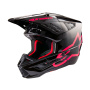 Casque Cross Alpinestars S-M5 Corp Negro Diva Rosa