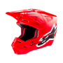 Casque Cross Alpinestars S-M5 Corp Rojo brillante