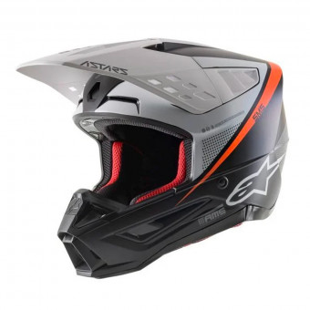 Casque Cross Alpinestars S-M5 Rayon ECE Black White Orange Casque Cross Alpinestars S-M5 Rayon ECE Black White Orange