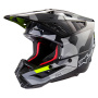 Casque Cross Alpinestars S-M5 Rover 2 Gris Oscuro Amarillo Fluo
