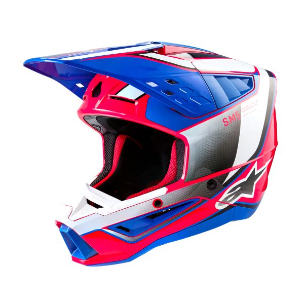 Cross Alpinestars S-M5 Vela Blanco Diva Rosa Esmalte Azul Cross Alpinestars S-M5 Vela Blanco Diva Rosa Esmalte Azul