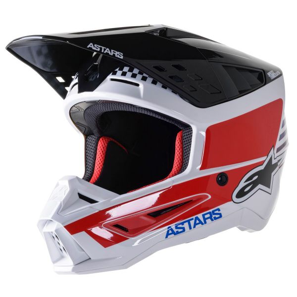 Cross Alpinestars S-M5 Speed White Dark Blue Red