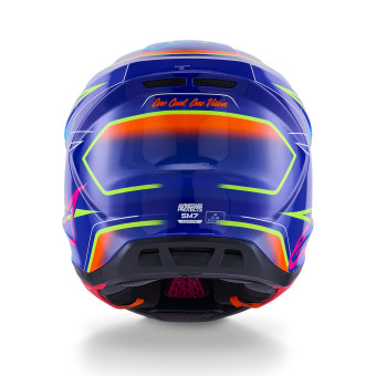 Alpinestars S-M7 Azul Fundido Rosa Amarillo Fluo Brillante