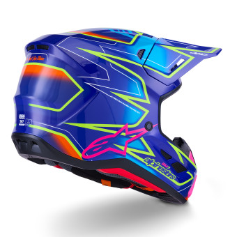 Alpinestars S-M7 Azul Fundido Rosa Amarillo Fluo Brillante