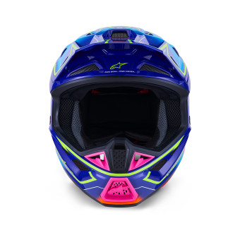 Alpinestars S-M7 Azul Fundido Rosa Amarillo Fluo Brillante