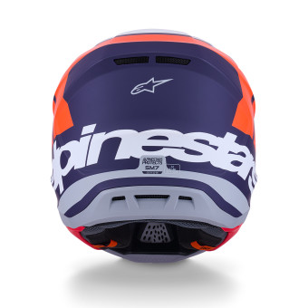 Alpinestars S-M7 Core Naranja Azul Mate